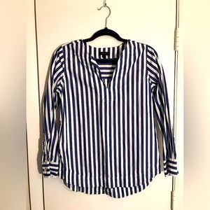 J Crew stripes blouse
